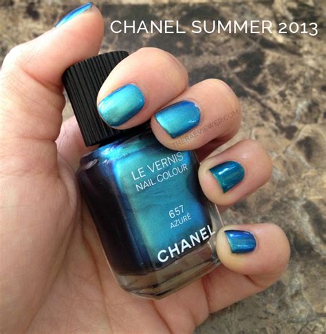 Chanel Azure (657) Le Vernis Nail Colour Review & Swatches